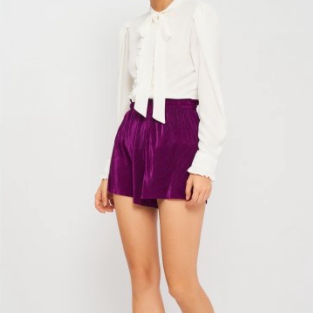 ZARA Pleated Shorts